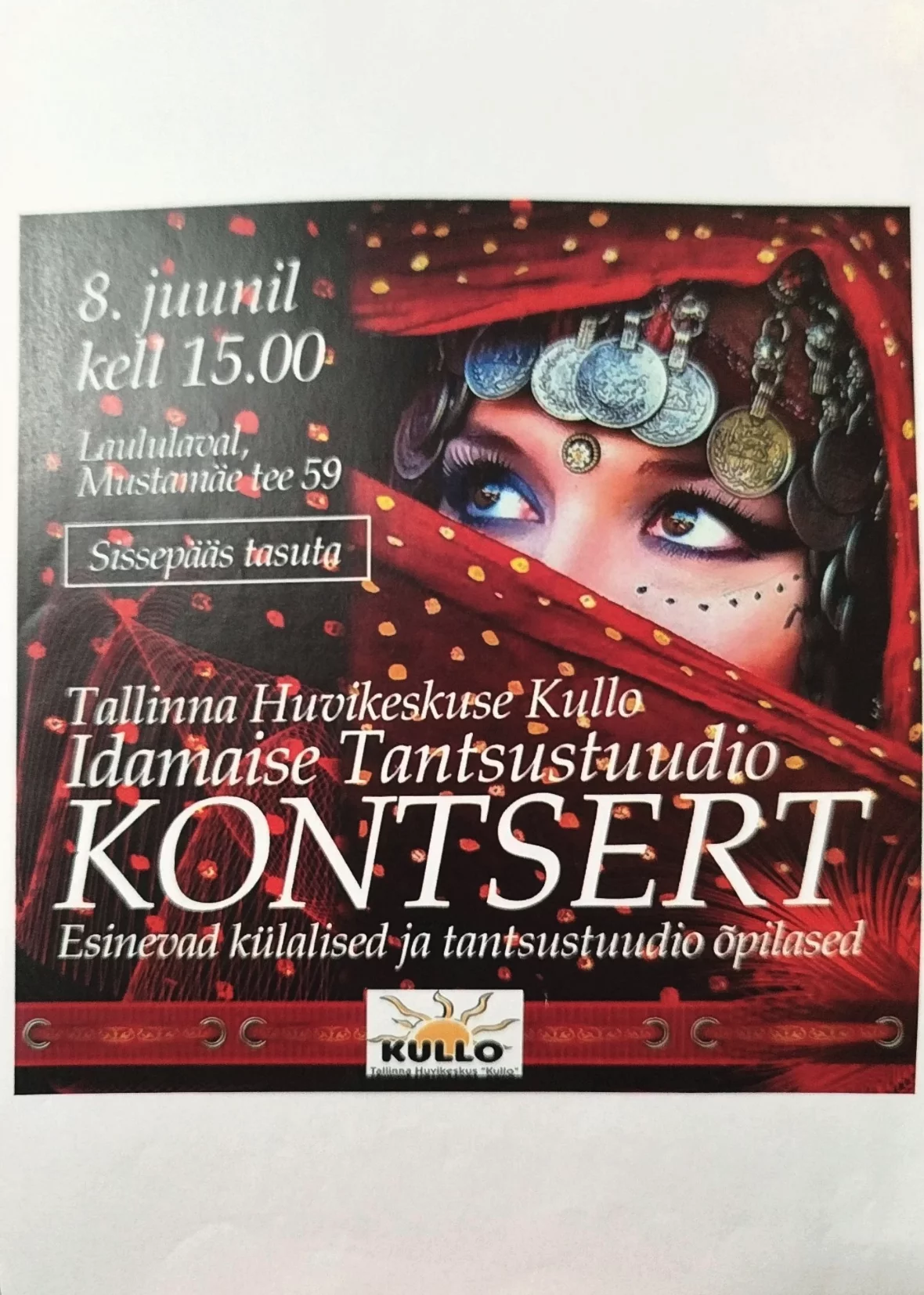 Idamaise tantsustuudio kontserdi plakat